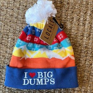 NWT Locale Beanie Rainbow I ❤️ big dumps​